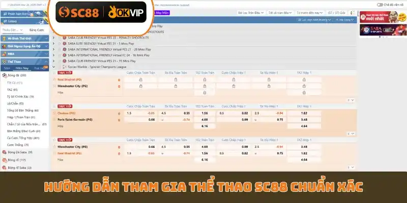 Hướng dẫn tham gia thể thao SC88 chuẩn xác