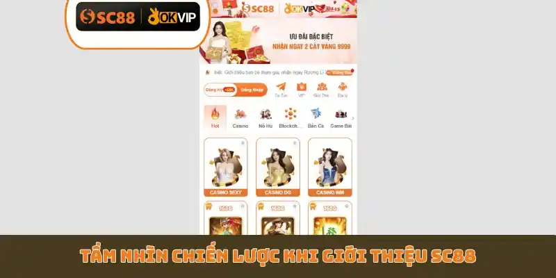 Tầm nhìn chiến lược khi giới thiệu SC88